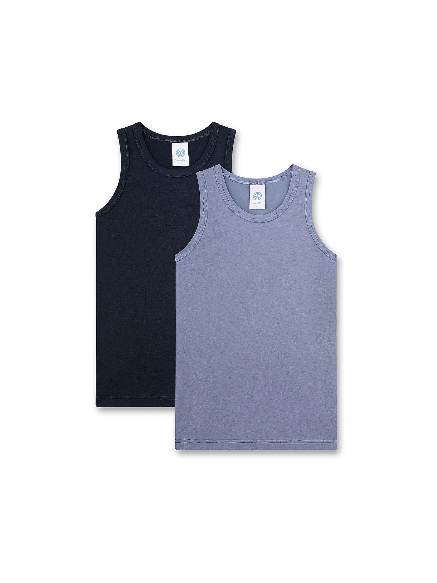 SANETTA | Jungen Top 2er Pkg. stone wash | 